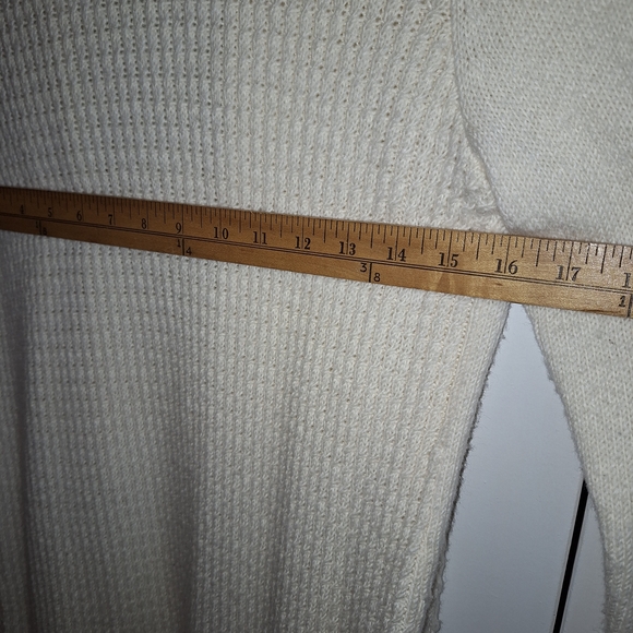 Chico's Cream Textured Women's Cardigan Size 1/S - Picture 8 of 8